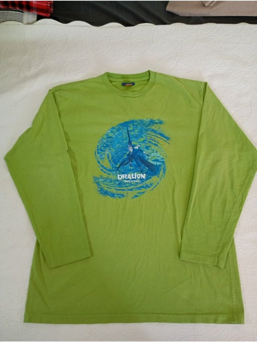 Cirque Du Soleil Dralion Green Long Sleeve T-Shirt L/XL 100% Cotton unisex